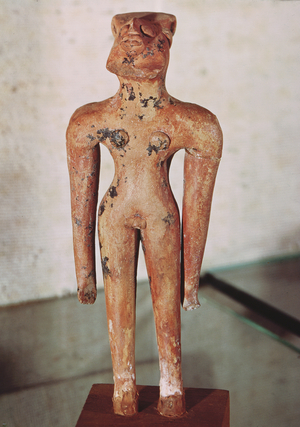 Figure of a hermaphrodite, from Mohenjo-Daro, Indus Valley, Pakistan, 3000-1500 BC (stone)