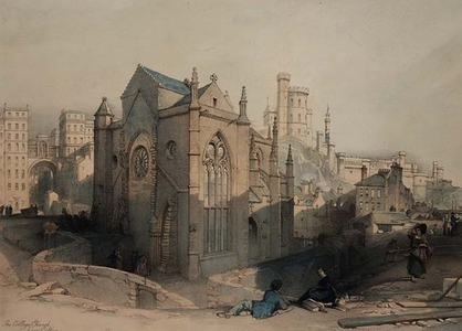 Trinity College Church, Low Calton, Edinburgh, (litho), 1850