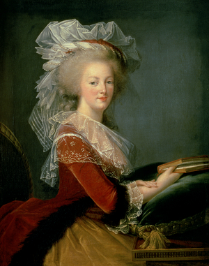 Portrait of Marie Antoinette (1755-93) (oil on canvas)