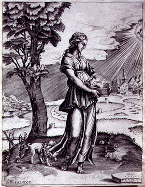 The Cumaean Sibyl, 1516 (engraving)