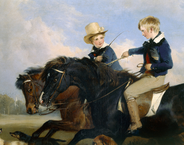 The Hon E. S. Russell and His Brother (detail of 369434) (oil on panel)