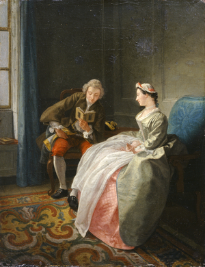 Le Lecteur, 1745 (oil on canvas)