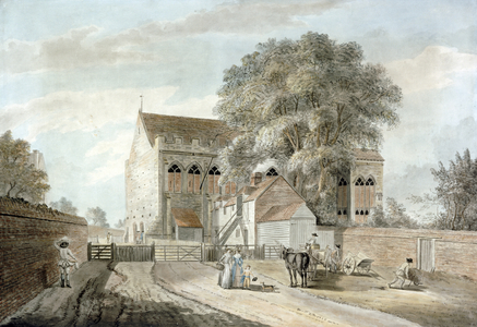 View of the Great Hall c.1781 (watercolour & pencil on paper)
