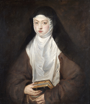 Ana Dorotea, Daughter of Rudolph II, a Nun at the Convent of the Descalzas Reales, Madrid, 1628 (oil on canvas)