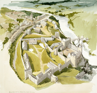 Barnard Castle, 1988 (w/c on paper)
