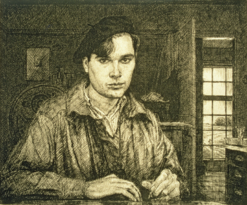 Self Portrait, 1936 (etching)