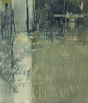 Cretan Taverna (w/c on paper)