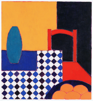 Still life with Red Chair, 2002 (acrylic on paper)