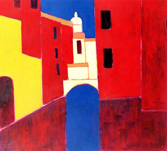 Rio in Cannaregio, Venice, 1999 (acrylic on paper)