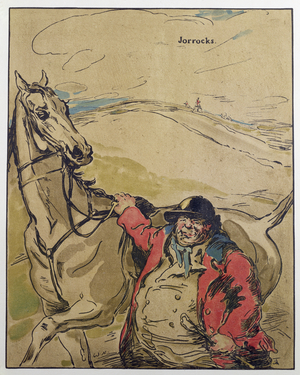 Mr Jorrocks, illustration from 'Characters of Romance', first published 1900 (colour litho)