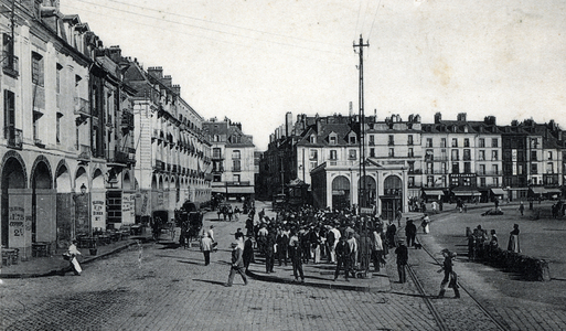 View of the Arcades and Fish Shop of Dieppe, Seine Maritime, Normandy Postcard 1905