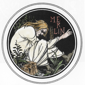 Merlin the Enchanter, 1893-1984 (engraving)