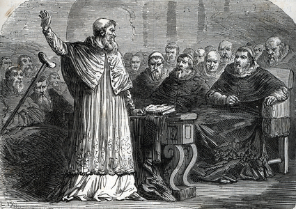 The conclave of 1555 which saw the election of Pope Paul IV (The conclave of 1555 for election of Pope Paul IV) Engraving from Labourieu 1878