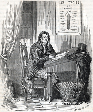 Portrait of Antoine Fouquier-Tinville (Fouquier de Tinville) (1746-1795) Public accuser of the revolutionary tribunal (Portrait of Antoine Quentin Fouquier de Tinville french prosecutor during the Revolution and Reign of Terror periods) Engraving from “Memoires de Sanson””” 19th century Private collection