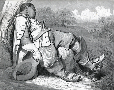 Illustration for “Le petit poucet”, written in 1697 by Charles Perrault (1628-1703), 19th century (engraving)
