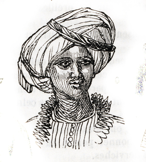 Different types of turban: the egyptian turban. 19th century, (engraving).