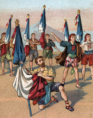 French national anthem, the Marseillaise Chromolithography of the end of the 19th century Private collection