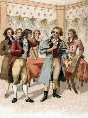Do we take the country to the sole of our shoes? Georges Jacques Danton (1759-1794) answering those who advised him to flee to evade the plans against him by Robespierre in April 1794 (Portrait of George-Jacques Danton accused of various financial misdeeds before his arrest, April 1794) Chromolithograph 19th century Private collection