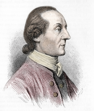 Portrait of Johann Kaspar (or Caspar) Lavater (1741-1801) Swiss poet, writer, philosopher, physiologist and theologian. 19th century (engraving)