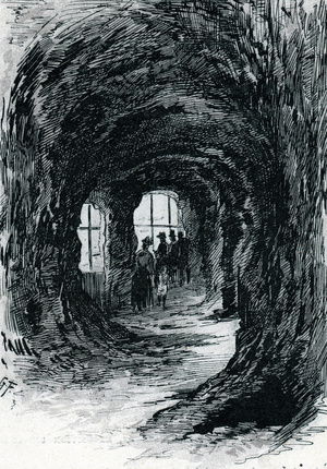 View of the aquarium of Trocadero, Paris (View of the aquarium of Trocadero, Paris) Drawing by Gustave Fraipont (1849-1923) from Saint-Juirs, 1890 Private collection