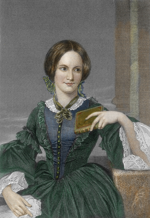 Portrait of Charlotte Bronte, 19th century (engraving)