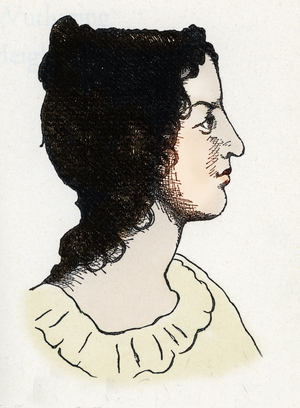 Portrait of the British writer Emily Bronte (1818-1848)