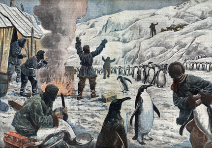 Expedition Endurance (1914-1917): the explorer Ernest Shackleton, 1921 (engraving)
