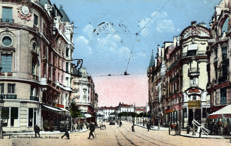 view of the Avenue du President Faure to Saint Etienne (Saint-Etienne) Loire Postcard 1910 approx.