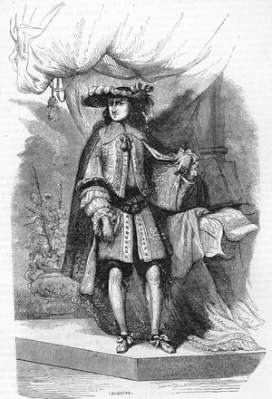 Portrait of Nicolas Fouquet, Superintendent of Finance, 1851 (engraving)