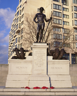 Machine Gun Corps Memorial, 1925 (bronze)