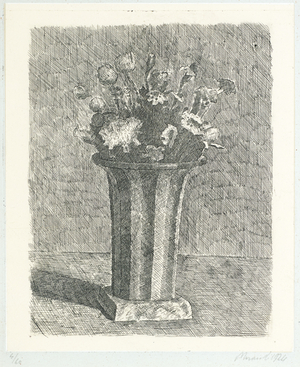 Vase of Flowers, 1924 (etching)