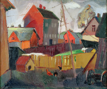 Suburb of Tartu, 1928-30 (oil on canvas)