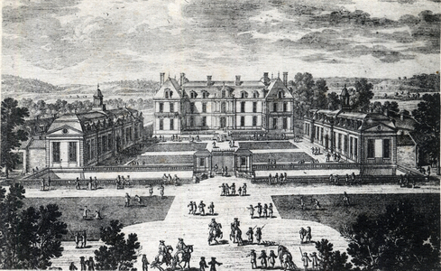 Ile de France, Seine et Marne (77), Pomponne: exterior view of the Chateau de Pomponne - Postcard dated 1929