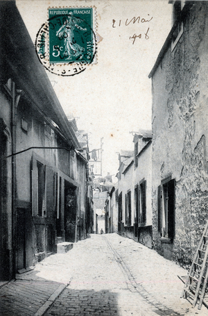 Nord Pas de Calais, Pas de Calais (62), Le Portel: view of a street in the city - Postcard dated 1908