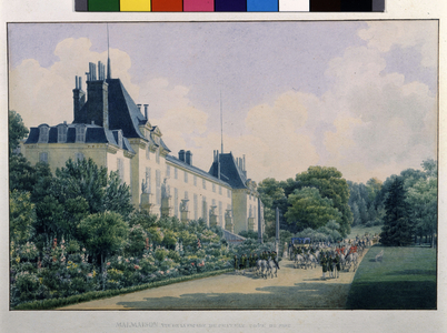 Façade of the castle of Malmaison.