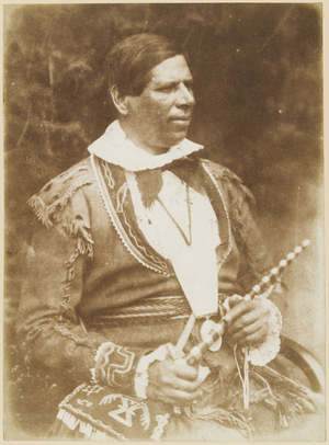 Peter Jones (Kahkewaquonaby), 1845 (calotype)