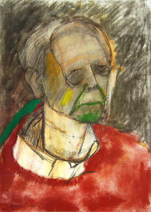 Self Portrait, 1996 (mixed media on paper)