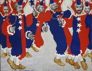 Uncle Sam's Clowns, 1969 (oil on canvas)