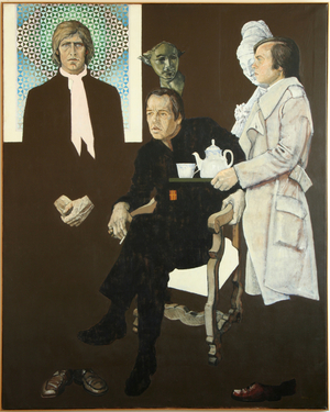 William Utermohlen Tryptique, 1971 (oil on canvas)