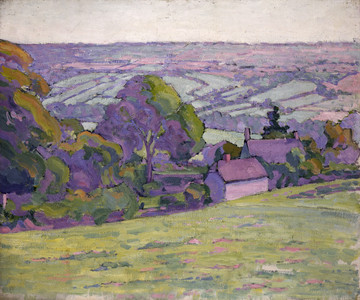 A Devonshire Valley, Number 1 (oil on canvas)