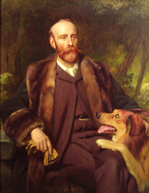 Portrait of Walter Percy Sladen, English naturalist (oil on canvas)