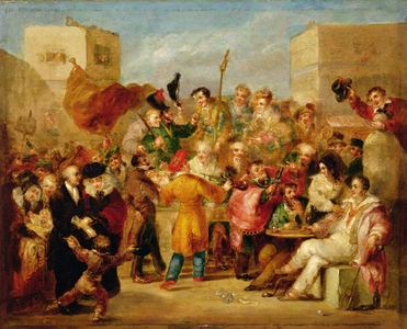 The Mock Election (oil on canvas)