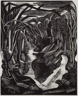 Au Bords du Bois, 1921 (engraving)