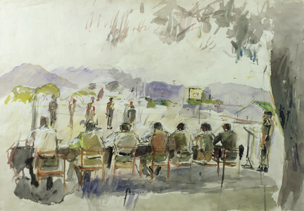 Passing out for Recruits (w/c on paper)