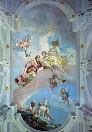 The Parting of Venus from Adonis, 1707-08 (fresco)