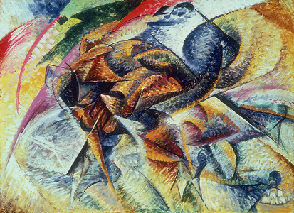 Dynamism of a Cyclist (Dinamismo di un ciclista) 1913 (oil on canvas)