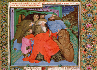 Lat 613 f.630r St. Jerome, from the Barberiniano Manuscript in the Library of Nicolo d'Este, 1431-34 (vellum)