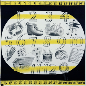 Handkerchief Alphabet, 1941 (litho)