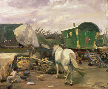 The Caravan (oil on canvas)