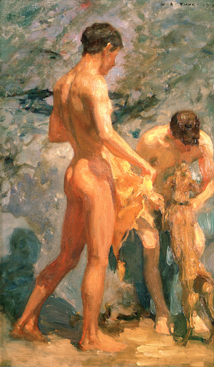 Boys Bathing, 1912 (oil on canvas)